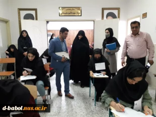 بازدید نماینده نظارت، ارزیابی و تضمین کیفیت دانشگاه فنی و حرفه ای آقای دکتر یاوری از برگزاری امتحانات پایان ترم نیمسال دوم ۱۴۰۱ - ۱۴۰۰ آموزشکده فنی و حرفه ای دختران بابل 

 2