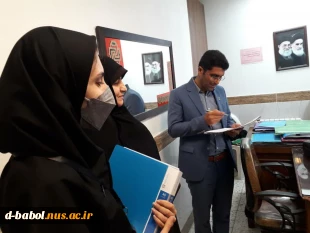 بازدید نماینده نظارت، ارزیابی و تضمین کیفیت دانشگاه فنی و حرفه ای آقای دکتر یاوری از برگزاری امتحانات پایان ترم نیمسال دوم ۱۴۰۱ - ۱۴۰۰ آموزشکده فنی و حرفه ای دختران بابل 

 2