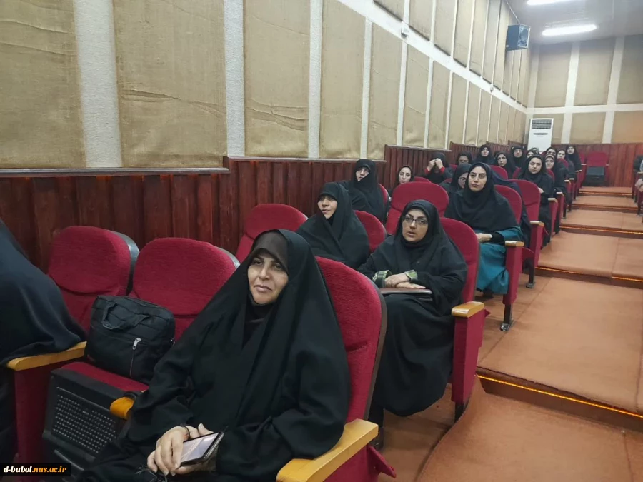 حضور همکاران آموزشکده فنی و حرفه ای دحتران بابل در نشست سراسری جبهه علمی و فرهنگی بسیج اساتید کشور دانشگاه فنی و حرفه ای استان مازندران به مناسبت گرامیداشت هفته بسیج مستضعفین  3