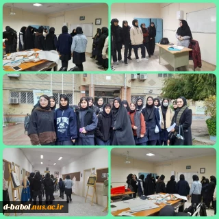 بازدید دانش آموزان هنرستان فنی و حرفه ای بنت الهدی بابلسر به مناسبت هفته پژوهش از آموزشکده ملی مهارت دختران بابل