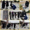 تجدید میثاق با شهدا، با حضور رئیس و کارکنان دانشگاه ملی مهارت واحد دختران بابل در آرامگاه معتمدی شهرستان بابل به مناسبت 