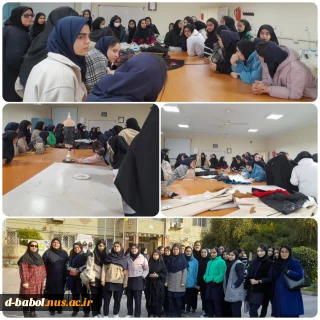 بازدید دانش آموزان هنرستان فضیلت بابل از دانشگاه ملی مهارت واحد دختران بابل