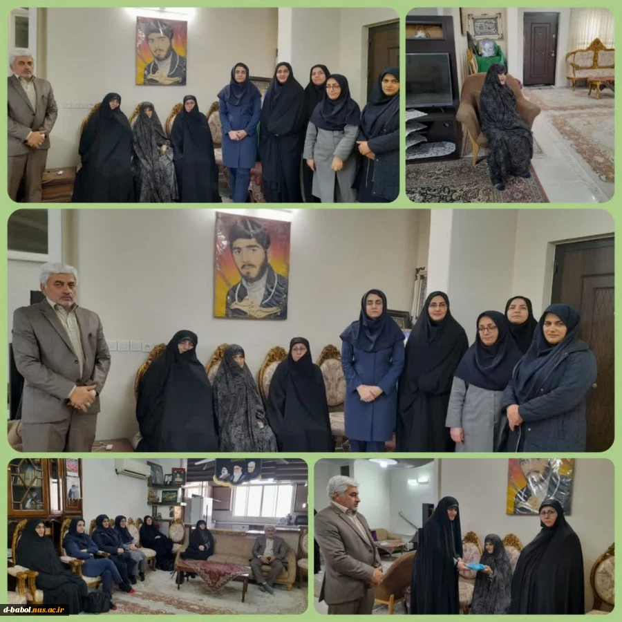 دیدار رئیس و کارکنان آموزشکده ملی مهارت دختران بابل با خانواده شهید حسین موقر به مناسبت "روز شهدا" 2