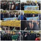 حضور ریاست، کارکنان و دانشجویان آموزشکده ملی مهارت دختران بابل در راهپیمایی روز قدس مردم شهید پرور و ولایت مدار شهرستان بابل از چهارراه گنجینه به سمت مصلای بابل