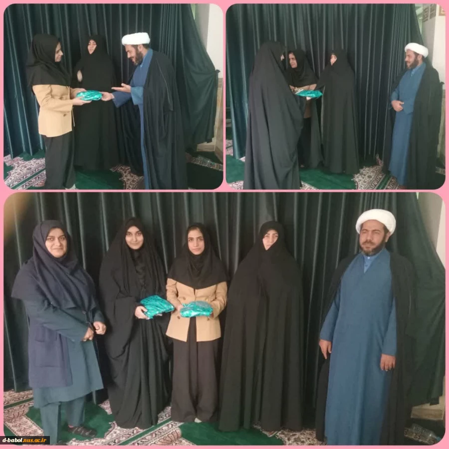 تقدیر از دانشجویانی که به سوالات مطرح شده از بیانات امام جماعت محترم آموزشکده ملی مهارت دختران بابل بعد از اقامه نماز جماعت، ضمن تحقیق انجام شده پاسخ های صحیح ارائه نمودند. 2