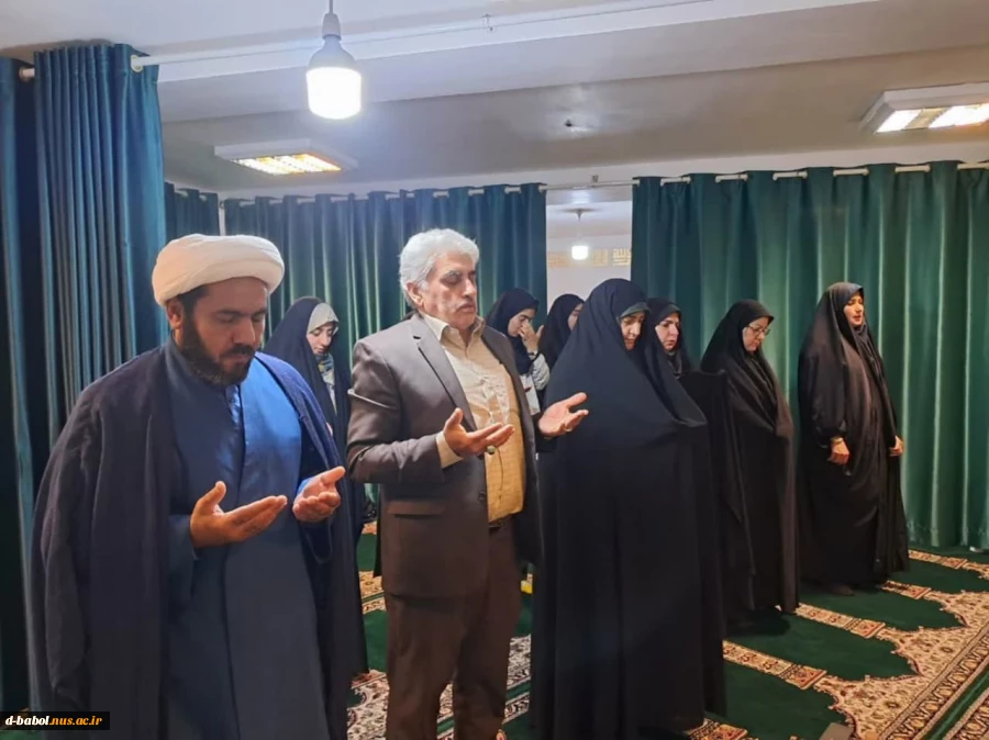 برگزاری مراسم استغاثه به امام زمان (عج) و طلب فرج ایشان و دعا برای نجات مردم مظلوم فلسطین و غزه در نمازخانه آموزشکده ملی مهارت دختران بابل 2
