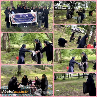 درحمایت از محیط زیست و فرهنگ سازی، کمک به پاکسازی محوطه گردشگری و مرکز فرهنگی رامسر به همت دانشجویان عضو انجمن علمی طراحی دوخت و پوشاک آموزشکده ملی مهارت دختران بابل
