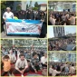 حضور کارکنان و دانشجویان بسیجی آموزشکده ملی مهارت دختران بابل در راهپیمایی جمعه های خشم و نصر مردم شهرستان بابل همراه با فریاد انتقام سخت از رژیم غاصب صهیونیستی و در حمایت از مقام معظم رهبری (زیده عزه) و نیروهای مسلح ایران، پس از اقامه نماز جمعه واقع در مصلای جمعه شهرستان تا میدان جهاد بابل.