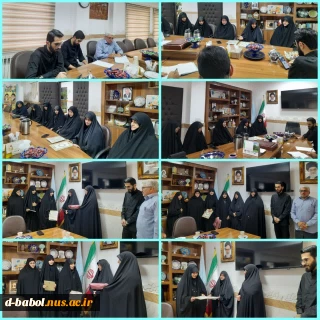معارفه و تکریم فرمانده بسیج دانشجویی آموزشکده ملی مهارت دختران بابل