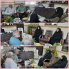 نشست خانم دکتر ابویی رئیس آموزشکده دختران بابل با آقای ابراهیم پور فرزند خیر آموزشکده مرحوم حاج آقا ابراهیم پور و مسئولین امور دانشجویی فرهنگی در اتاق ریاست آموزشکده ملی مهارت دختران بابل  2