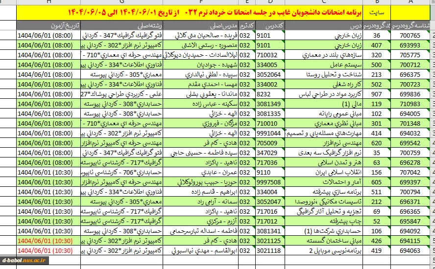 قابل توجه دانشجویان محترم 4