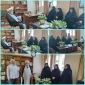 دیدار رئیس آموزشکده ملی مهارت دختران بابل خانم دکتر ابوئی و همکاران با حجه الاسلام والمسلمین حاج آقا روحانی به مناسبت ۵ مرداد سالروز اولین اقامه نمار جمعه کشور بعد از پیروزی انقلاب اسلامی