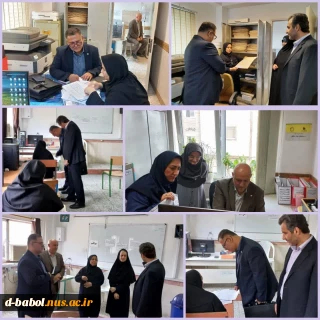 بازدید نماینده نظارت، ارزیابی و تضمین کیفیت دانشگاه ملی مهارت کشور آقای دکتر برهانی و هیأت رئیسه دانشگاه ملی مهارت مازندران از فرآیند برگزاری امتحانات پایان ترم دانشجویان غایب نیمسال ۰۳۲ آموزشکده ملی مهارت دختران بابل