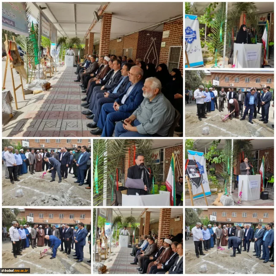 برگزاری مراسم کلنگ‌زنی یادمان شهید خوشنام در آموزشکده ملی مهارت دختران بابل  2