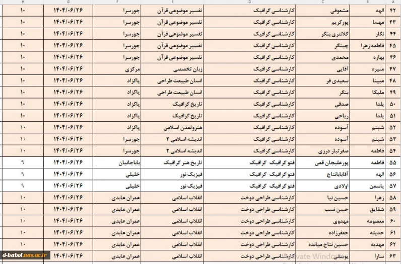 امتحان معرفی به استاد 5