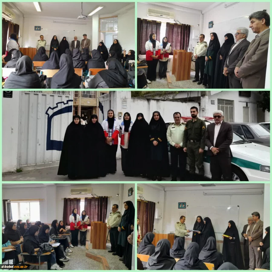در آستانه آغاز سال تحصیلی جدید و گرامیداشت هفته نیروی انتظامی، حضور رئیس کلانتری ۱۱ بابل و هیئت همراه در آموزشکده ملی مهارت دختران  2