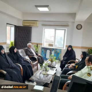 نشست مسئولین آموزشکده دختران بابل با رئیس کلانتری ۱۱ بابل و هیئت همراه در آموزشکده ملی مهارت دختران بابل