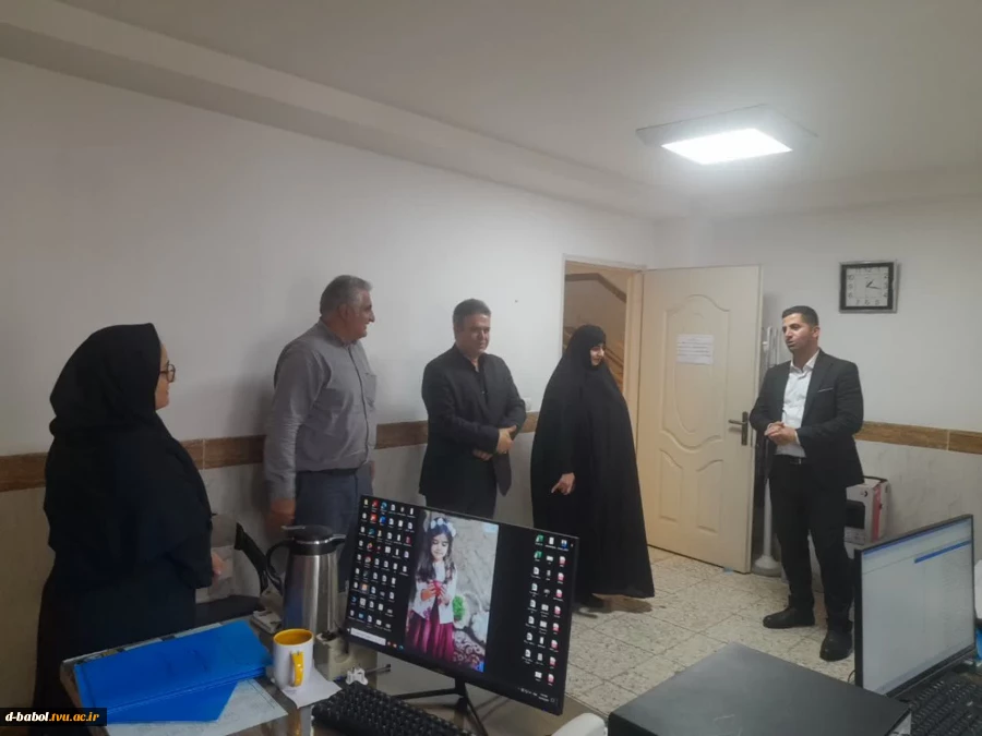 بازدید سرزده آقای دکتر عسکری، ریاست محترم دانشگاه ملی مهارت استان مازندران از آموزشکده ملی مهارت دختران بابل 12