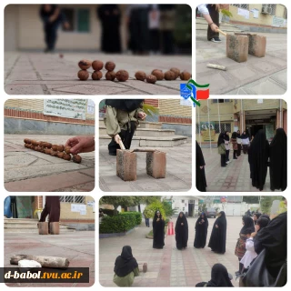 برگزاری مسابقه بازی های بومی  ( چیلیک مارگا و آغوزکا )  در محوطه دانشگاه