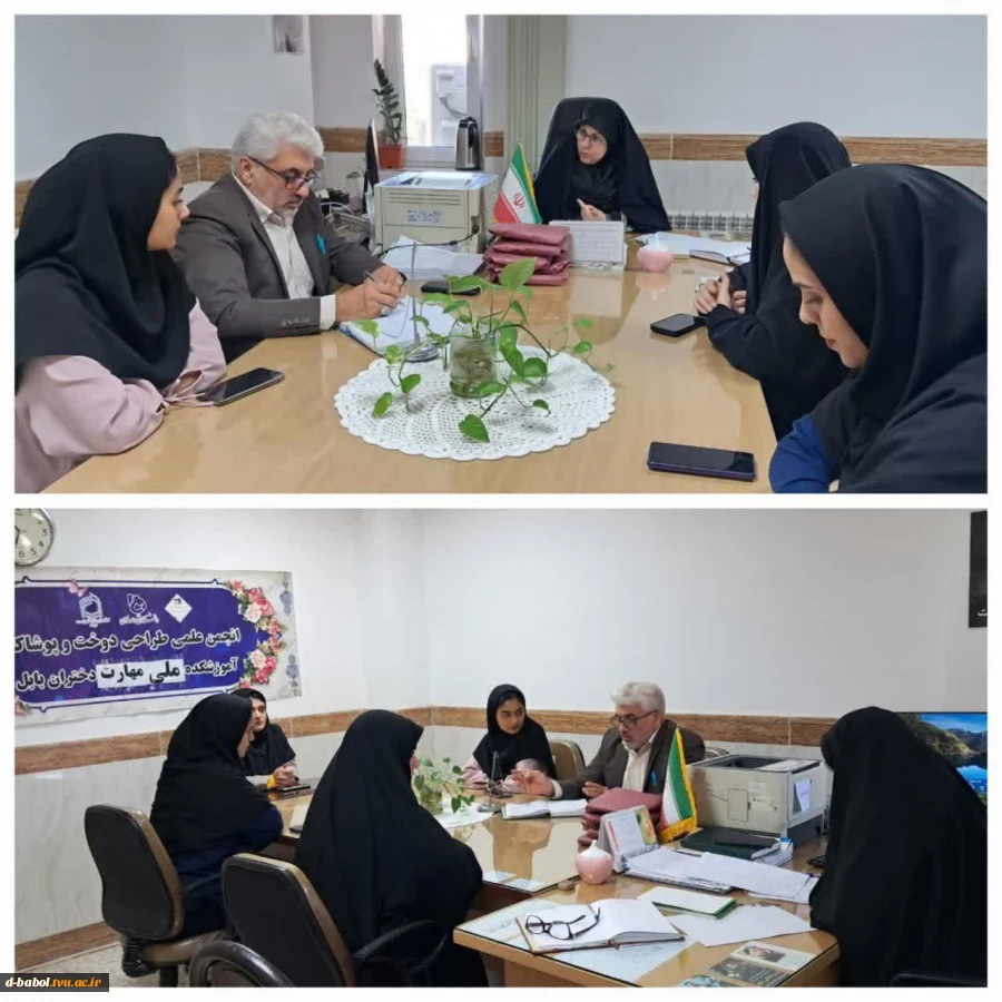 برگزاری جلسه معارفه اعضای اصلی شورای انجمن علمی طراحی دوخت و پوشاک در آموزشکده ملی مهارت دختران بابل  2