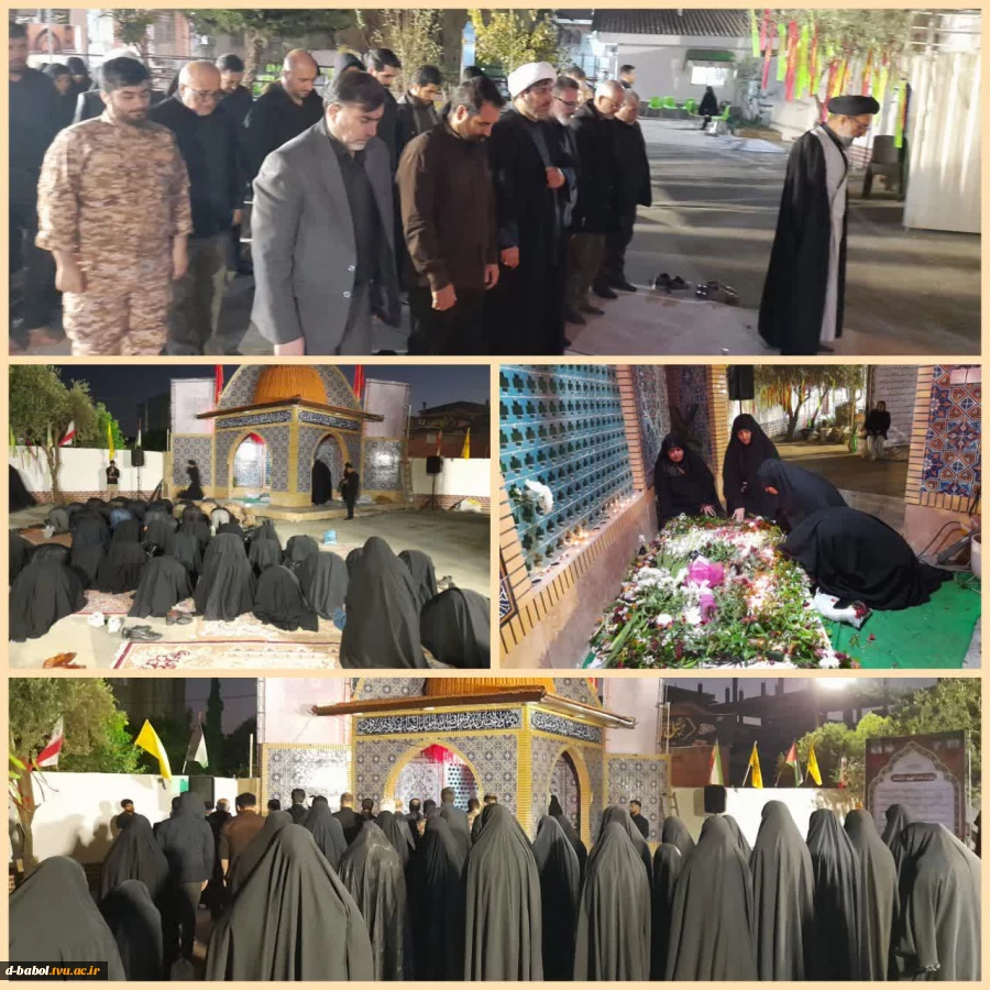 برگزاری نماز جماعت مغرب و عشا با امامت حاج آقا ترابیان و نماز شب اول دفن همراه با قرائت زیارت عاشورا، مداحی و عزاداری حضرت فاطمه زهرا سلام الله علیها، باحضور همکاران، دانشجویان بسیجی و اهالی محله سیدجلال همراه با پذیرایی درجوار مزار شهید خوشنام آموزشکده د