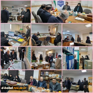 بازدید نمایندگان نظارت، ارزیابی و تضمین کیفیت دانشگاه ملی مهارت کشور از آموزشکده ملی مهارت دختران بابل