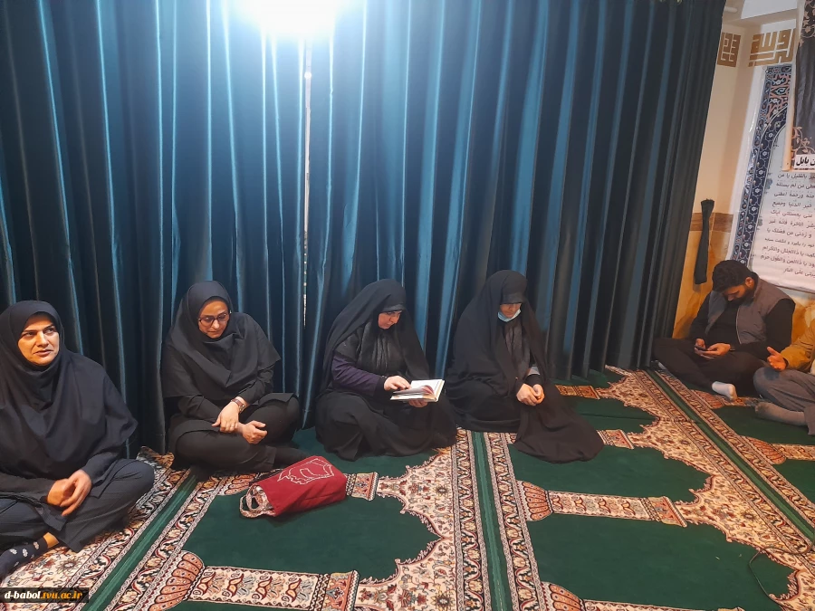 برگزاری مراسم زیارت عاشورا و عزاداری امام شناسی به مناسبت شهادت امام موسی کاظم (ص) در دانشگاه ملی مهارت واحد دختران بابل 3