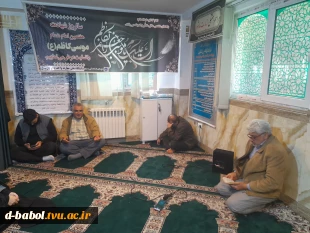 برگزاری مراسم زیارت عاشورا و عزاداری امام شناسی به مناسبت شهادت امام موسی کاظم (ص) در دانشگاه ملی مهارت واحد دختران بابل 4
