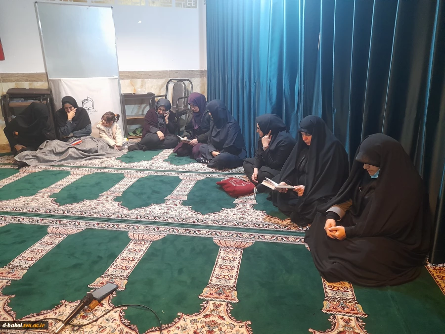 برگزاری مراسم زیارت عاشورا و عزاداری امام شناسی به مناسبت شهادت امام موسی کاظم (ص) در دانشگاه ملی مهارت واحد دختران بابل 6