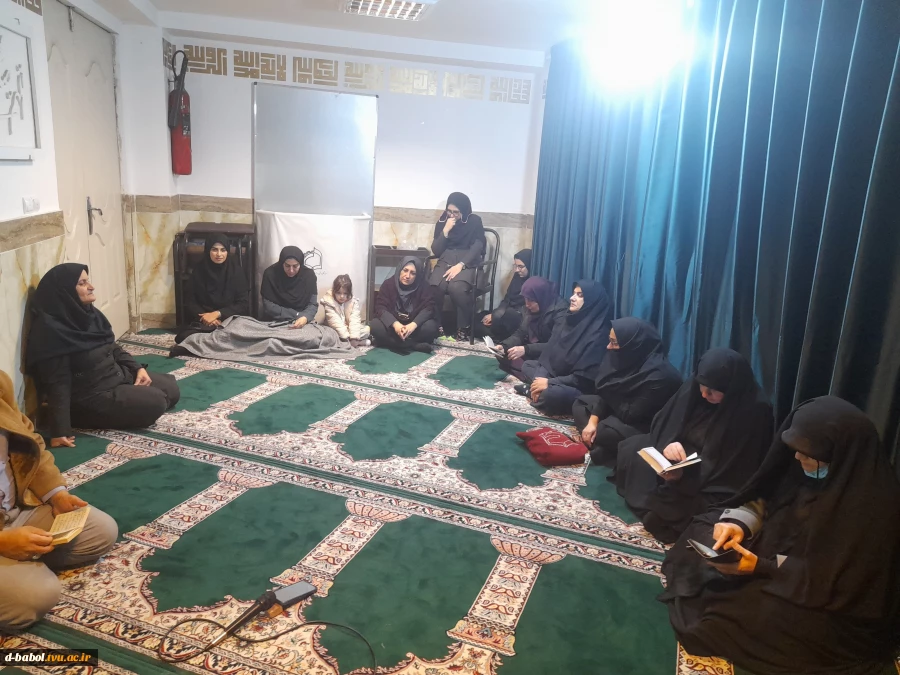 برگزاری مراسم زیارت عاشورا و عزاداری امام شناسی به مناسبت شهادت امام موسی کاظم (ص) در دانشگاه ملی مهارت واحد دختران بابل 7