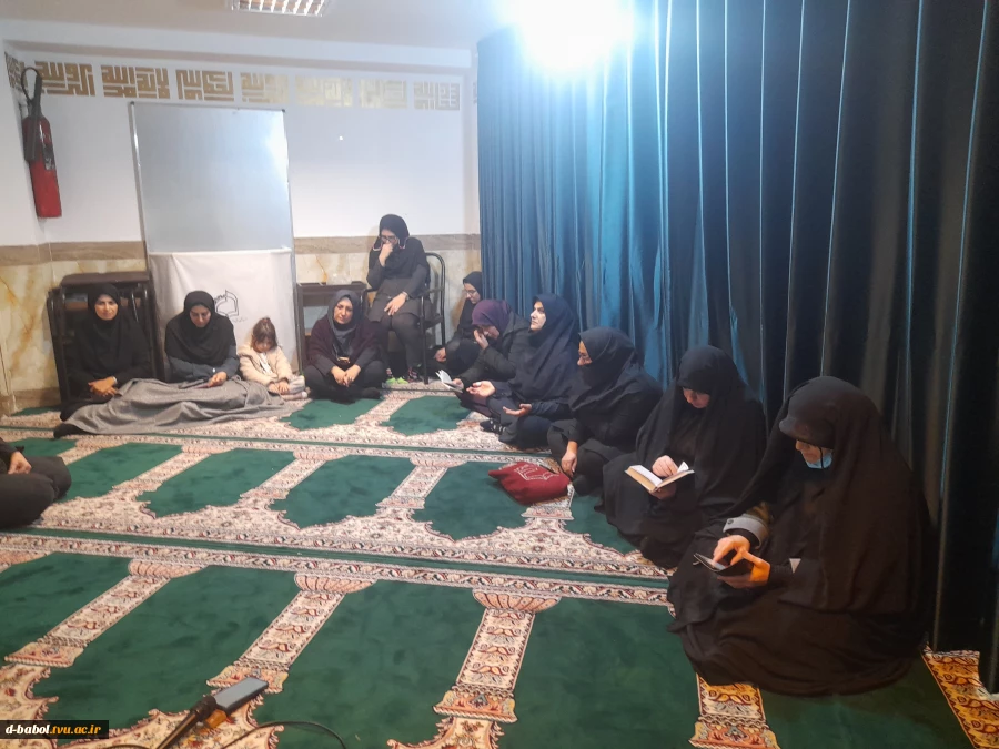 برگزاری مراسم زیارت عاشورا و عزاداری امام شناسی به مناسبت شهادت امام موسی کاظم (ص) در دانشگاه ملی مهارت واحد دختران بابل 8