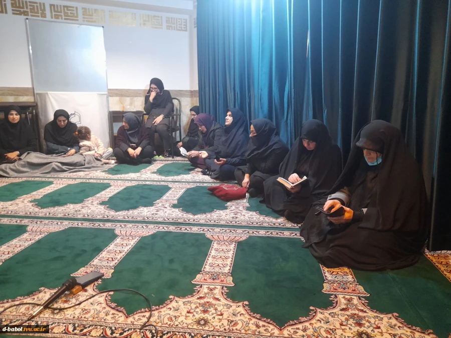 برگزاری مراسم زیارت عاشورا و عزاداری امام شناسی به مناسبت شهادت امام موسی کاظم (ص) در دانشگاه ملی مهارت واحد دختران بابل 9