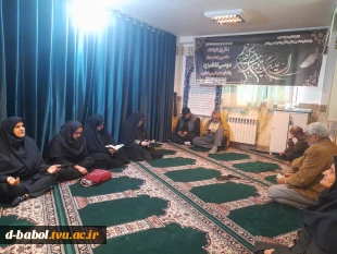 برگزاری مراسم زیارت عاشورا و عزاداری امام شناسی به مناسبت شهادت امام موسی کاظم (ص) در دانشگاه ملی مهارت واحد دختران بابل 10