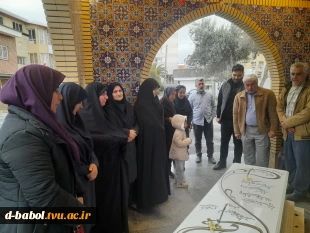 برگزاری مراسم زیارت عاشورا و عزاداری امام شناسی به مناسبت شهادت امام موسی کاظم (ص) در دانشگاه ملی مهارت واحد دختران بابل 13