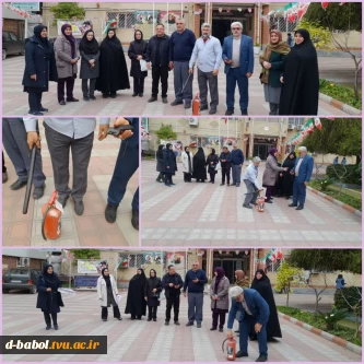 برگزاری تمرین خودحفاظتی به مناسبت ایام الله دهه مبارک فجر و سالروز پیروزی انقلاب اسلامی در آموزشکده ملی مهارت دختران بابل