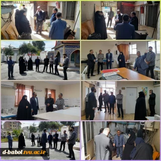 بازدید معاون اداری و مالی استان مازندران و هیات همراه از آموزشکده ملی مهارت دختران بابل