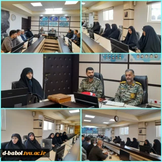 دیدار رئیس و کارکنان آموزشکده ملی مهارت دختران بابل با فرمانده جدید سپاه ناحیه شهرستان بابل