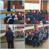 حضور رئیس آموزشکده ملی مهارت دختران بابل و همکاران بسیجی در جلسه ماهانه شورای فرماندهی بسیج ادارات شهرستان بابل، با سخنرانی آقای دکتر سادات کرمی مسئول سازمان بسیج دانشجویی استان مازندران، با موضوع  جهاد تبیین پیرامون جنگ رمضان و آخرین تحولات آن، از سوی مس