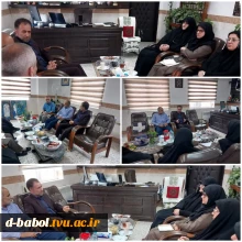 برگزاری نشست خانم دکتر ابوئی رئیس آموزشکده با معاون مدیرکل و رئیس مرکز شهید باهنر سازمان فنی و حرفه ای شهرستان بابل