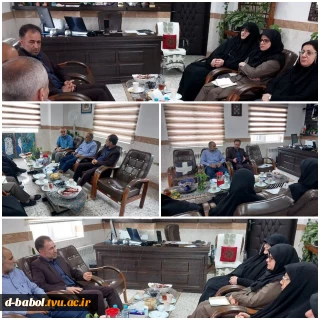 برگزاری نشست خانم دکتر ابوئی رئیس آموزشکده با معاون مدیرکل و رئیس مرکز شهید باهنر سازمان فنی و حرفه ای شهرستان بابل