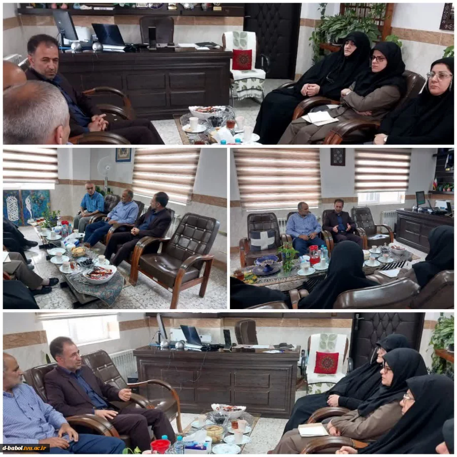 برگزاری نشست خانم دکتر ابوئی رئیس آموزشکده با معاون مدیرکل و رئیس مرکز شهید باهنر سازمان فنی و حرفه ای شهرستان بابل 2
