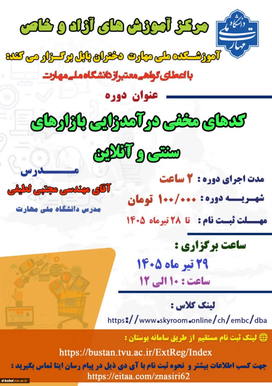 دوره کد های مخفی درآمدزایی بازار های سنتی و آنلاین 2