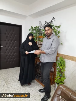 تجلیل از همکار واحد فناوری اطلاعات آموزشکده ملی مهارت دختران بابل