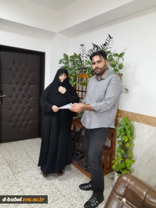 تجلیل از همکار واحد فناوری اطلاعات آموزشکده ملی مهارت دختران بابل