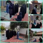 برگزاری نمازجماعت در صحن آموزشکده ملی مهارت دختران بابل
