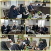 نشست خانم دکتر ابویی رئیس آموزشکده و خانم دکتر خلیلی معاون آموزشی پژوهشی و خانم گلی رئیس حراست آموزشکده دختران بابل با آقای بوداغی سرمایه گذار، خانم کریمی کارآفرین و مدیر تولیدی پوشاک کریمی، جهت انعقاد تفاهم نامه همکاری، در اتاق ریاست آموزشکده دختران بابل