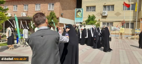 اهتزاز پرچم جمهوری اسلامی ایران در دانشکده ملی مهارت الزهرا (س) بابل
