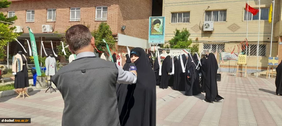 اهتزاز پرچم جمهوری اسلامی ایران در دانشکده ملی مهارت الزهرا (س) بابل 3